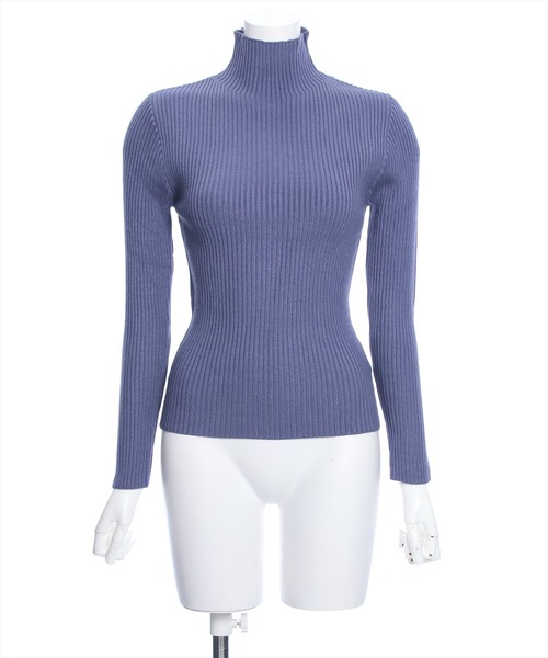 clear(クリア)の「ハイゲージハイネックニットトップス(ニット/セーター・レディース・ピンク/オレンジ/ブルー/ライトグリーン/アイボリー/ブラック/グレイッシュベージュ/グリーン/オレンジ系その他2/ブルー系その他2/ピンク系その他2/ブラウン/ピンク系その他3/ブルー系その他3・F)」の9枚目の写真