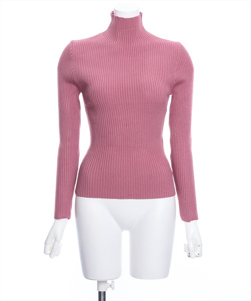 clear（クリア）の「ハイゲージハイネックニットトップス（ニット