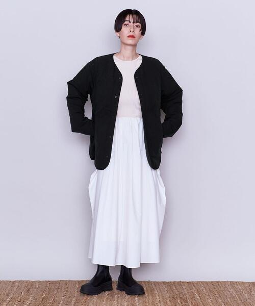 DESCENTE（デサント）の「別注＜DESCENTE ddd ＞ ノーカラーコート（ノーカラーコート・レディース・ブラック/オレンジ・SMALL/MEDIUM）」の12枚目の写真