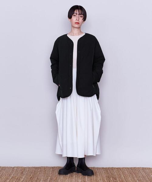 DESCENTE（デサント）の「別注＜DESCENTE ddd ＞ ノーカラーコート（ノーカラーコート・レディース・ブラック/オレンジ・SMALL/MEDIUM）」の13枚目の写真