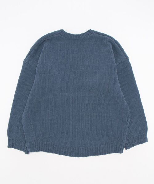 HONEYSUCKLE ROSE（ハニーサックルローズ）の「【HONEYSUCKLE ROSE】モールニットカーデ（カーディガン/ボレロ・レディース・オフホワイト/ダークグレー/ブルー・M/L）」の4枚目の写真