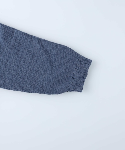 HONEYSUCKLE ROSE（ハニーサックルローズ）の「【HONEYSUCKLE ROSE】モールニットカーデ（カーディガン/ボレロ・レディース・オフホワイト/ダークグレー/ブルー・M/L）」の7枚目の写真