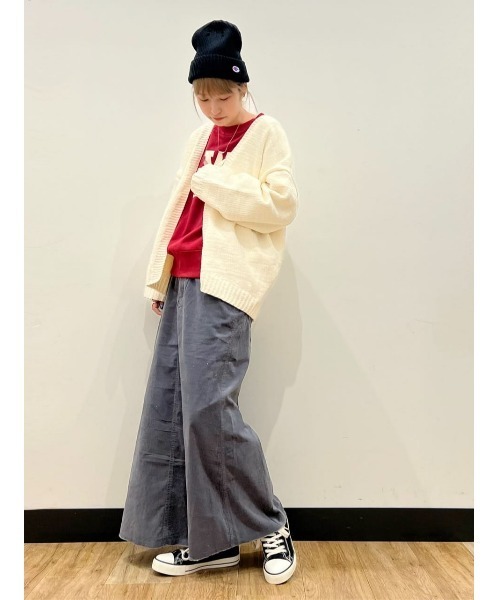 HONEYSUCKLE ROSE（ハニーサックルローズ）の「【HONEYSUCKLE ROSE】モールニットカーデ（カーディガン/ボレロ・レディース・オフホワイト/ダークグレー/ブルー・M/L）」の11枚目の写真