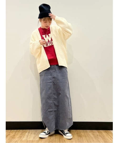 HONEYSUCKLE ROSE（ハニーサックルローズ）の「【HONEYSUCKLE ROSE】モールニットカーデ（カーディガン/ボレロ・レディース・オフホワイト/ダークグレー/ブルー・M/L）」の12枚目の写真