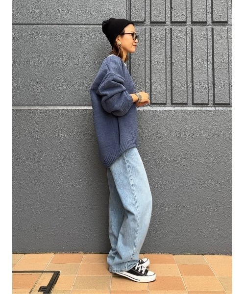 HONEYSUCKLE ROSE（ハニーサックルローズ）の「【HONEYSUCKLE ROSE】モールニットカーデ（カーディガン/ボレロ・レディース・オフホワイト/ダークグレー/ブルー・M/L）」の20枚目の写真