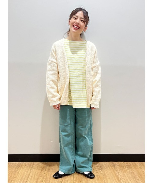 HONEYSUCKLE ROSE（ハニーサックルローズ）の「【HONEYSUCKLE ROSE】モールニットカーデ（カーディガン/ボレロ・レディース・オフホワイト/ダークグレー/ブルー・M/L）」の13枚目の写真