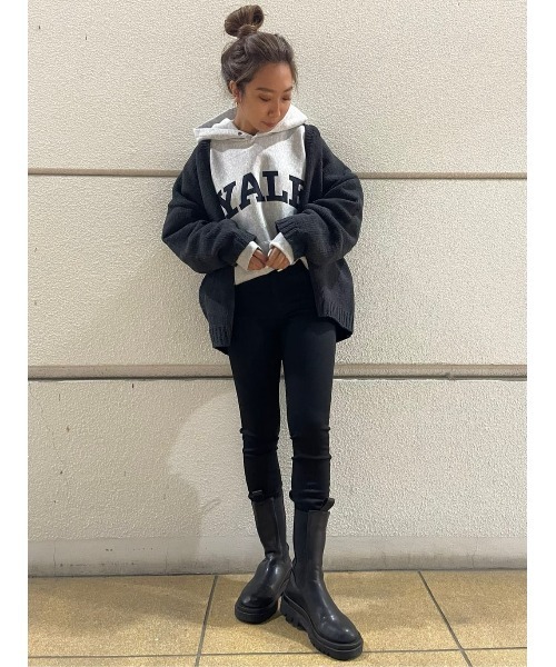 HONEYSUCKLE ROSE（ハニーサックルローズ）の「【HONEYSUCKLE ROSE】モールニットカーデ（カーディガン/ボレロ・レディース・オフホワイト/ダークグレー/ブルー・M/L）」の16枚目の写真