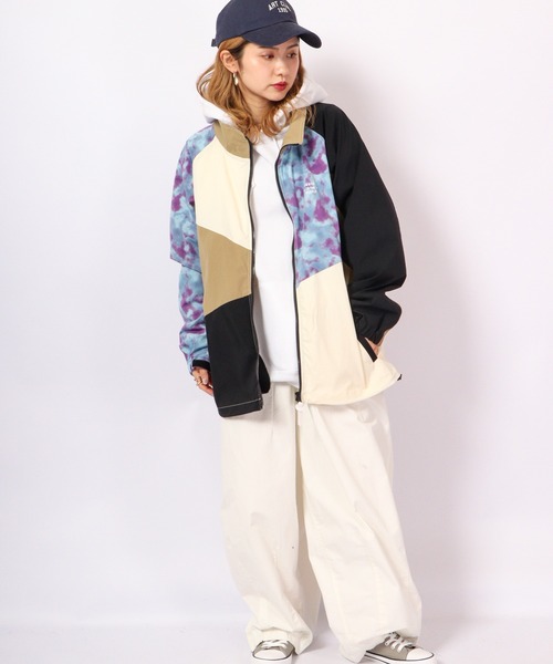 POWER TO THE PEOPLE（パワートゥーザピープル）の「POWER TO THE PEOPLE MV 切替スタンドジャケット（ナイロンジャケット・メンズ・A/C/B・M/L）」の3枚目の写真