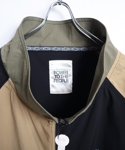 POWER TO THE PEOPLE（パワートゥーザピープル）の「POWER TO THE PEOPLE MV 切替スタンドジャケット（ナイロンジャケット・メンズ・A/C/B・M/L）」の17枚目の写真