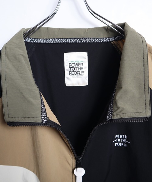 POWER TO THE PEOPLE（パワートゥーザピープル）の「POWER TO THE PEOPLE MV 切替スタンドジャケット（ナイロンジャケット・メンズ・A/C/B・M/L）」の18枚目の写真