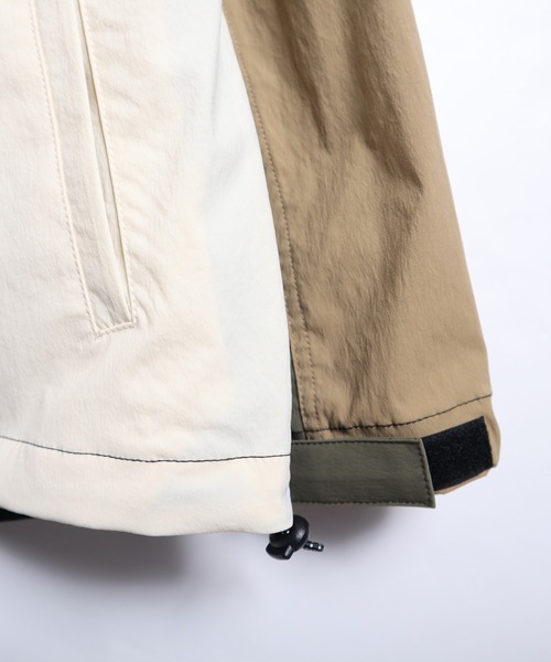 POWER TO THE PEOPLE（パワートゥーザピープル）の「POWER TO THE PEOPLE MV 切替スタンドジャケット（ナイロンジャケット・メンズ・A/C/B・M/L）」の19枚目の写真