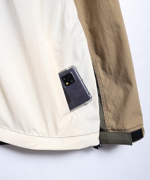 POWER TO THE PEOPLE（パワートゥーザピープル）の「POWER TO THE PEOPLE MV 切替スタンドジャケット（ナイロンジャケット・メンズ・A/C/B・M/L）」の20枚目の写真