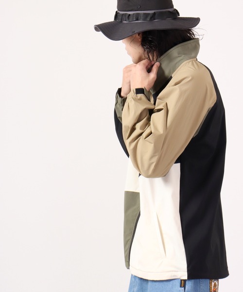 POWER TO THE PEOPLE（パワートゥーザピープル）の「POWER TO THE PEOPLE MV 切替スタンドジャケット（ナイロンジャケット・メンズ・A/C/B・M/L）」の7枚目の写真