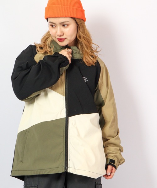 POWER TO THE PEOPLE（パワートゥーザピープル）の「POWER TO THE PEOPLE MV 切替スタンドジャケット（ナイロンジャケット・メンズ・A/C/B・M/L）」の11枚目の写真