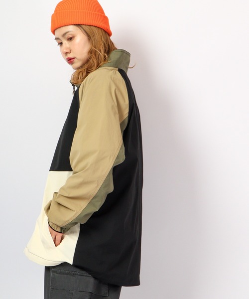 POWER TO THE PEOPLE（パワートゥーザピープル）の「POWER TO THE PEOPLE MV 切替スタンドジャケット（ナイロンジャケット・メンズ・A/C/B・M/L）」の13枚目の写真