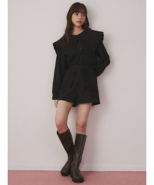 merry jenny（メリージェニー）の「ラウンドフリルショートパンツ（その他パンツ・レディース・アイボリー/ブラック・FREE）」の13枚目の写真