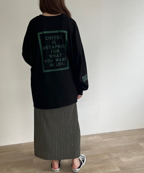 ISOOK(アイスー)の「【ZOZO限定】Pleated long skirt / プリーツロングスカート(スカート・レディース・カーキ/バーガンディー・FREE)」の9枚目の写真