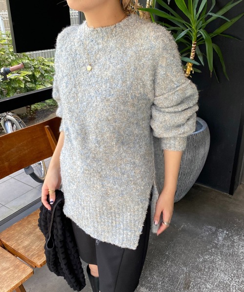 CAPRICIEUX LE'MAGE(カプリシューレマージュ)の「【WEB限定】リングヤーンプルオーバー(ニット/セーター・レディース・グリーン/ベージュ/ブルー・FREE)」の14枚目の写真