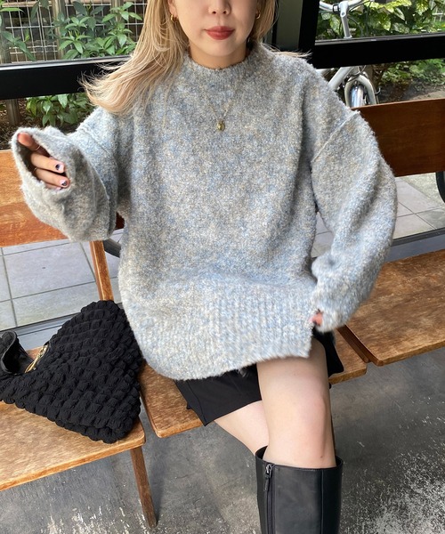 CAPRICIEUX LE'MAGE(カプリシューレマージュ)の「【WEB限定】リングヤーンプルオーバー(ニット/セーター・レディース・グリーン/ベージュ/ブルー・FREE)」の16枚目の写真