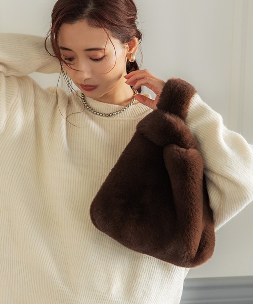 セール】フェイクファーバッグ（ハンドバッグ）｜coca（coca）（コカ