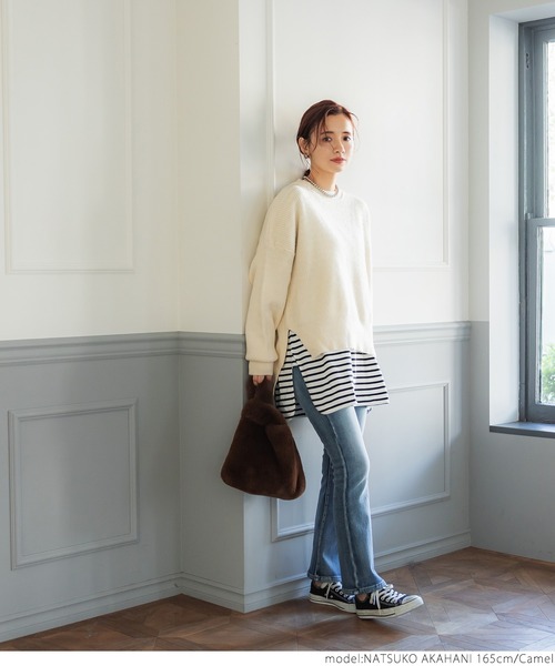 coca（coca）（コカ）の「フェイクファーバッグ（ハンドバッグ・レディース・アイボリー/キャメル/ピンク系その他/チャコール・ONE SIZE）」の13枚目の写真