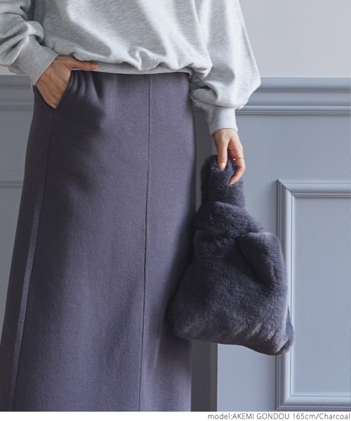 coca（coca）（コカ）の「フェイクファーバッグ（ハンドバッグ・レディース・アイボリー/キャメル/ピンク系その他/チャコール・ONE SIZE）」の9枚目の写真