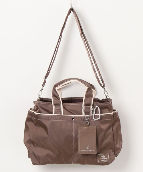 SALON de RUBAN(サロンドルヴァン)の「【SALON de RUBAN / サロン ド ルヴァン】 × We Nursing 2wayハンドバッグ(トートバッグ・レディース・ベージュ/ブラック/グレー/パープル/ライトベージュ/ライトブルー/モカ/カーキ・FREE)」の1枚目の写真