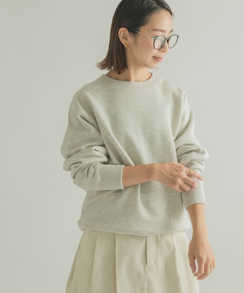 FORK&SPOON(フォークアンドスプーン)の「FORK&SPOON ミーナクルーネックスウェット(スウェット・レディース・ホワイト系その他/ネイビー/イエロー系その他・1/2)」の2枚目の写真