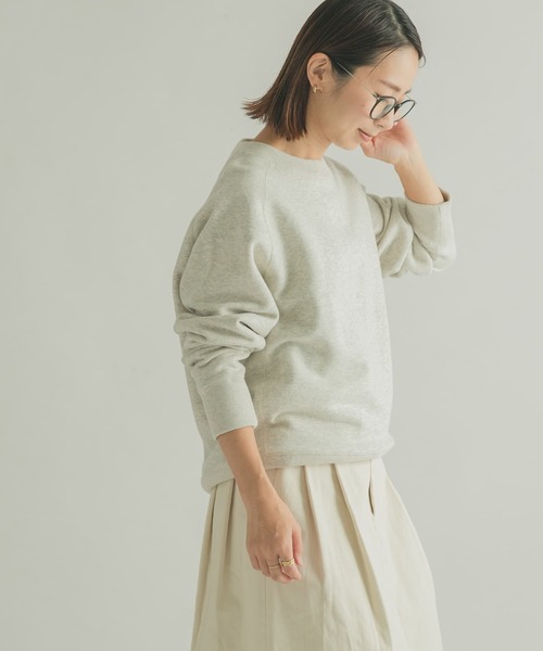 FORK&SPOON(フォークアンドスプーン)の「FORK&SPOON ミーナクルーネックスウェット(スウェット・レディース・ホワイト系その他/ネイビー/イエロー系その他・1/2)」の5枚目の写真