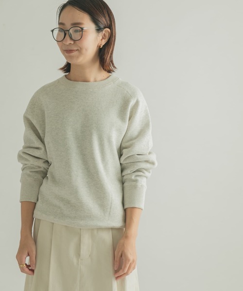 FORK&SPOON(フォークアンドスプーン)の「FORK&SPOON ミーナクルーネックスウェット(スウェット・レディース・ホワイト系その他/ネイビー/イエロー系その他・1/2)」の8枚目の写真