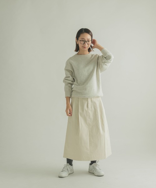 FORK&SPOON(フォークアンドスプーン)の「FORK&SPOON ミーナクルーネックスウェット(スウェット・レディース・ホワイト系その他/ネイビー/イエロー系その他・1/2)」の9枚目の写真