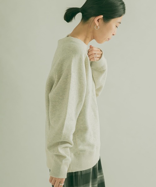 FORK&SPOON(フォークアンドスプーン)の「FORK&SPOON ミーナクルーネックスウェット(スウェット・レディース・ホワイト系その他/ネイビー/イエロー系その他・1/2)」の13枚目の写真