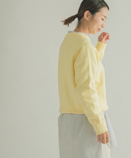 FORK&SPOON(フォークアンドスプーン)の「FORK&SPOON ミーナクルーネックスウェット(スウェット・レディース・ホワイト系その他/ネイビー/イエロー系その他・1/2)」の18枚目の写真