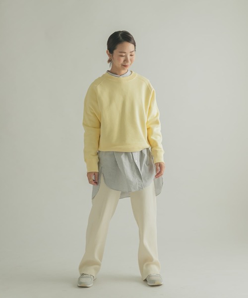 FORK&SPOON(フォークアンドスプーン)の「FORK&SPOON ミーナクルーネックスウェット(スウェット・レディース・ホワイト系その他/ネイビー/イエロー系その他・1/2)」の21枚目の写真