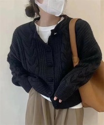 クルミボタンニットカーディガン
