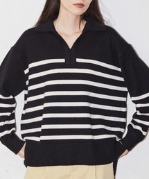 AMERICAN HOLIC | 衿付きニットプルオーバー(ニット/セーター)