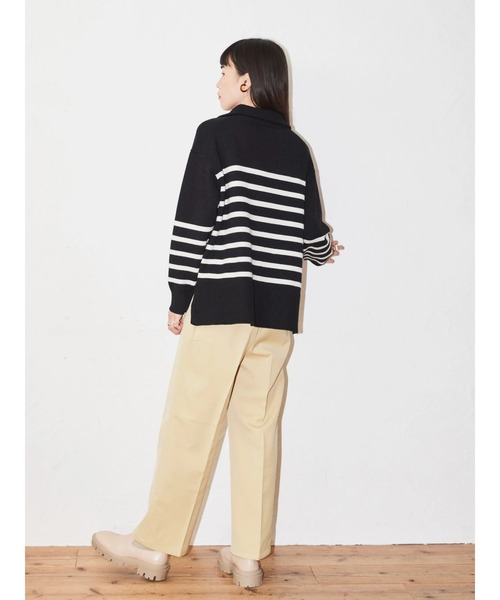 AMERICAN HOLIC（アメリカンホリック）の「衿付きニットプルオーバー（ニット/セーター・レディース・ネイビー/アイボリー/キャメル/その他7・M/L）」の11枚目の写真