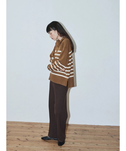 AMERICAN HOLIC（アメリカンホリック）の「衿付きニットプルオーバー（ニット/セーター・レディース・ネイビー/アイボリー/キャメル/その他7・M/L）」の17枚目の写真