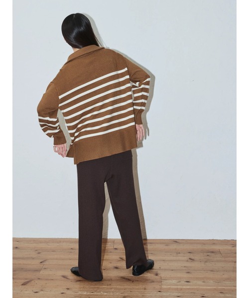 AMERICAN HOLIC（アメリカンホリック）の「衿付きニットプルオーバー（ニット/セーター・レディース・ネイビー/アイボリー/キャメル/その他7・M/L）」の18枚目の写真