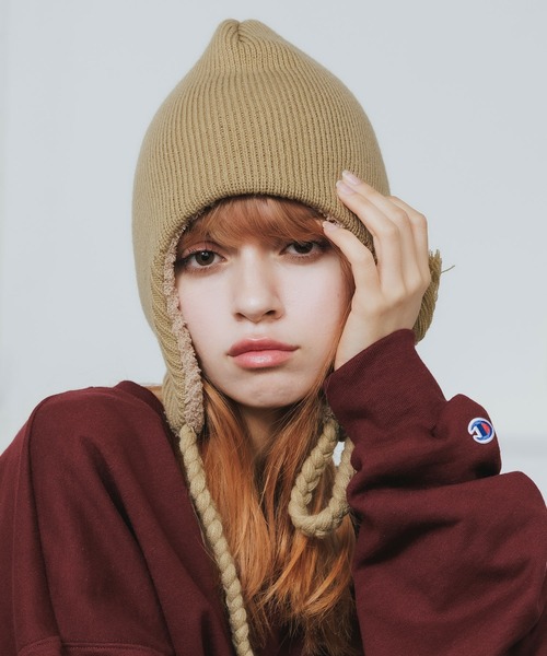 CASTANO(カスターノ)の「CASTANO/カスターノ CA KNIT GUIDE WATCH ニット帽(ニットキャップ/ビーニー・メンズ・グレー/ブラック/ダークグレー/ベージュ・57~59cm)」の4枚目の写真
