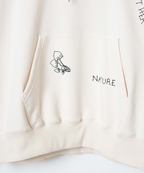 WEGO（ウィゴー）の「WEGO/ヘビーウエイト ラクガキモチーフプルパーカー（スウェット・メンズ・ブラック/アイボリー・MEDIUM/LARGE）」の15枚目の写真