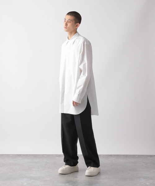 STERNBERG(スタンバーグ)の「STERNBERG/ブロードカラーシャツ/352640(シャツ/ブラウス・メンズ・ブラック/ホワイト・MEDIUM/SMALL/LARGE)」の4枚目の写真