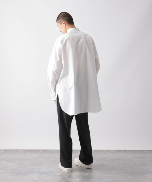 STERNBERG(スタンバーグ)の「STERNBERG/ブロードカラーシャツ/352640(シャツ/ブラウス・メンズ・ブラック/ホワイト・MEDIUM/SMALL/LARGE)」の5枚目の写真