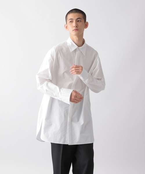 STERNBERG(スタンバーグ)の「STERNBERG/ブロードカラーシャツ/352640(シャツ/ブラウス・メンズ・ブラック/ホワイト・MEDIUM/SMALL/LARGE)」の7枚目の写真