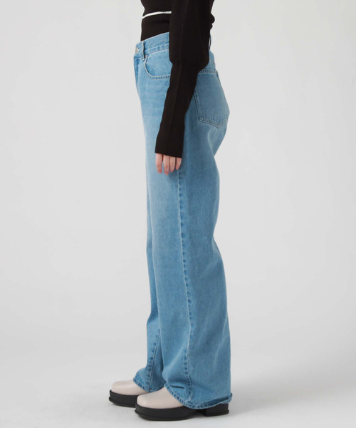 archives(アルシーヴ)の「ストレートデニム(デニムパンツ・レディース・ブラック/オフホワイト/ブルー/サックスブルー/ネイビー・SMALL/MEDIUM)」の9枚目の写真