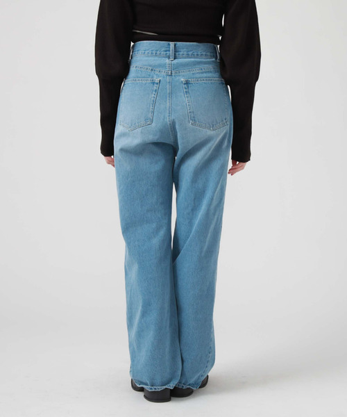 archives(アルシーヴ)の「ストレートデニム(デニムパンツ・レディース・ブラック/オフホワイト/ブルー/サックスブルー/ネイビー・SMALL/MEDIUM)」の7枚目の写真