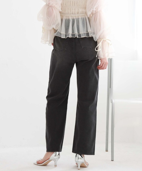 archives(アルシーヴ)の「ストレートデニム(デニムパンツ・レディース・ブラック/オフホワイト/ブルー/サックスブルー/ネイビー・SMALL/MEDIUM)」の14枚目の写真