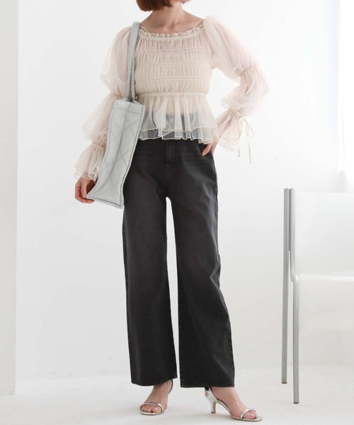 archives(アルシーヴ)の「ストレートデニム(デニムパンツ・レディース・ブラック/オフホワイト/ブルー/サックスブルー/ネイビー・SMALL/MEDIUM)」の12枚目の写真