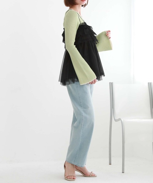 archives(アルシーヴ)の「ストレートデニム(デニムパンツ・レディース・ブラック/オフホワイト/ブルー/サックスブルー/ネイビー・SMALL/MEDIUM)」の22枚目の写真