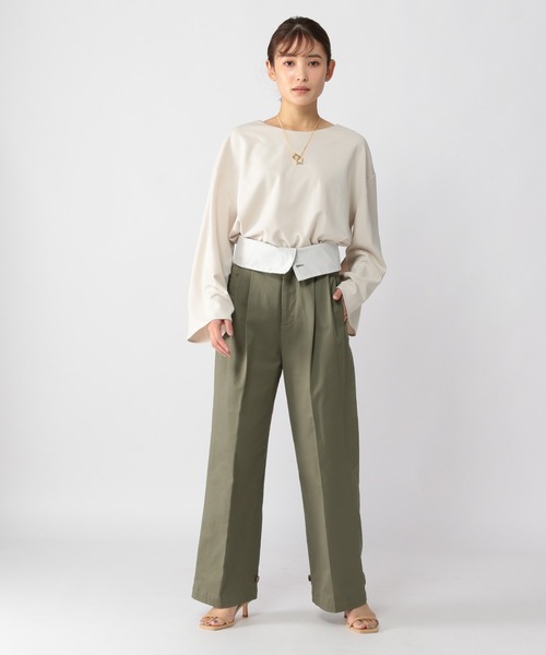 BARNYARDSTORM（バンヤードストーム）の「BARNYARDSTORM / ウエストカーゴパンツ（カーゴパンツ・レディース・カーキ/ベージュ・0/1/2）」の7枚目の写真